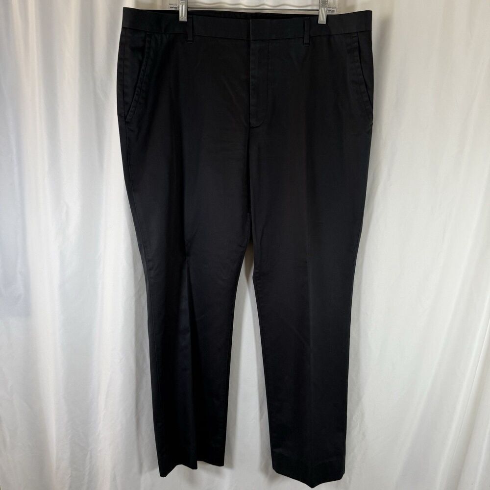 Bonobos Tuesday Pants Men's 40x32 Black Straight Leg Dress Pants Flawed